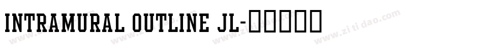 Intramural Outline JL字体转换